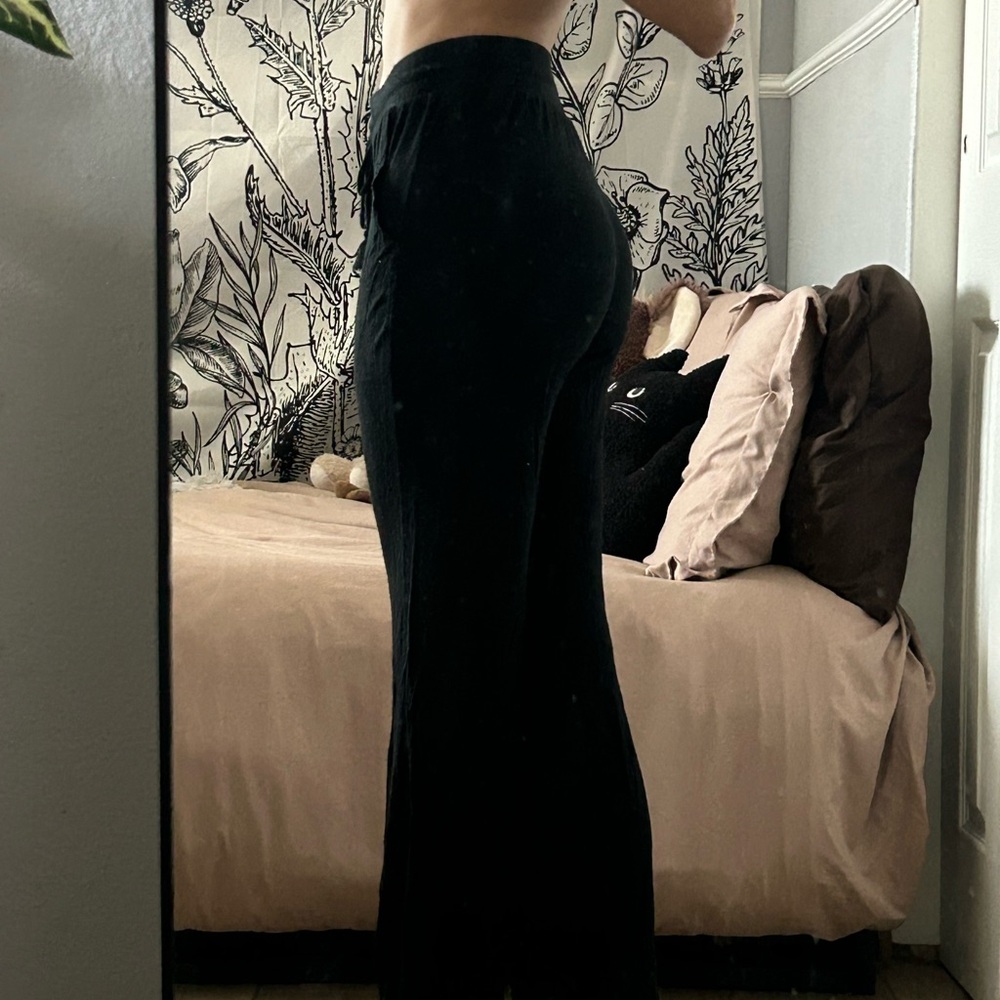 Black High-Waisted lounge Pants